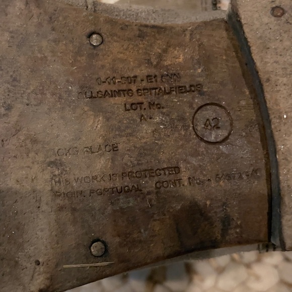 All saints mens suede boots wrap around buckle - Picture 4 of 4